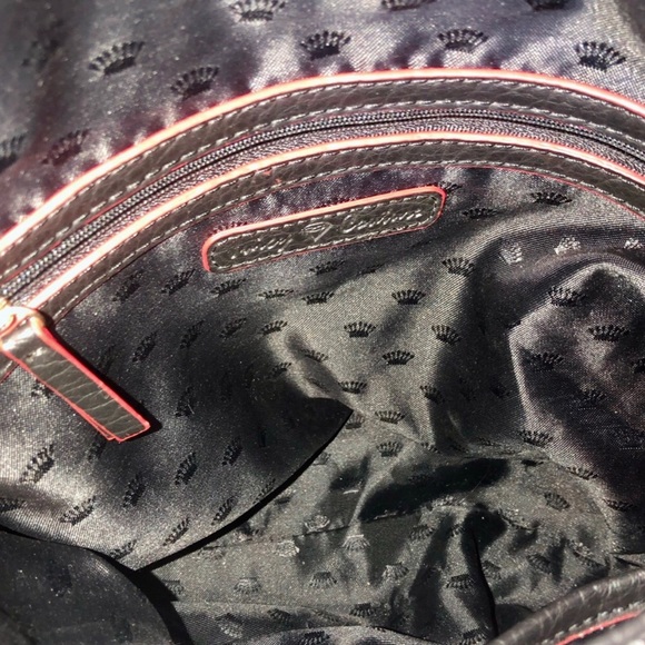 JUICY COUTURE Red Lipstick Kiss Lips Sequin Adjustable Crossbody Shoulder Bag - Picture 11 of 17